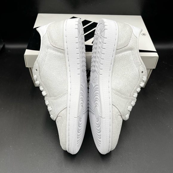 Size 7.5 - Air Jordan 1 Retro Low NS No Swoosh Triple White - Picture 2 of 7